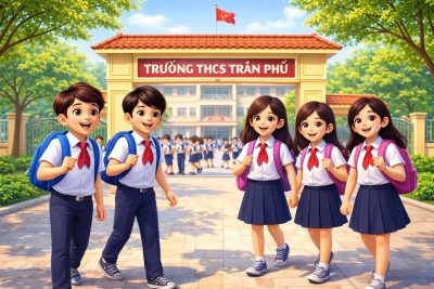 Thư viện trường THCS Trần Phú tuyên truyền với chủ đề: NÓI KHÔNG VỚI BẠO LỰC HỌC ĐƯỜNG