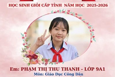 Vinh danh học sinh giỏi cấp tỉnh năm học 2025-2026