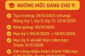 Thông báo tựu trường và khung thời gian năm học 2025-2026